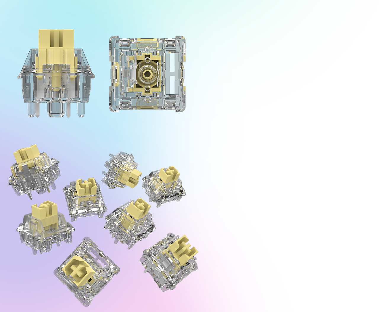Haimu Crystal Yellow Switches