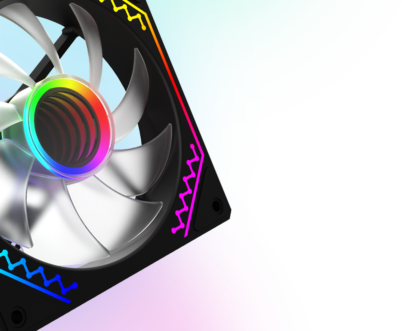 Cetus 120mm fan 6p-12dlo16b-argb