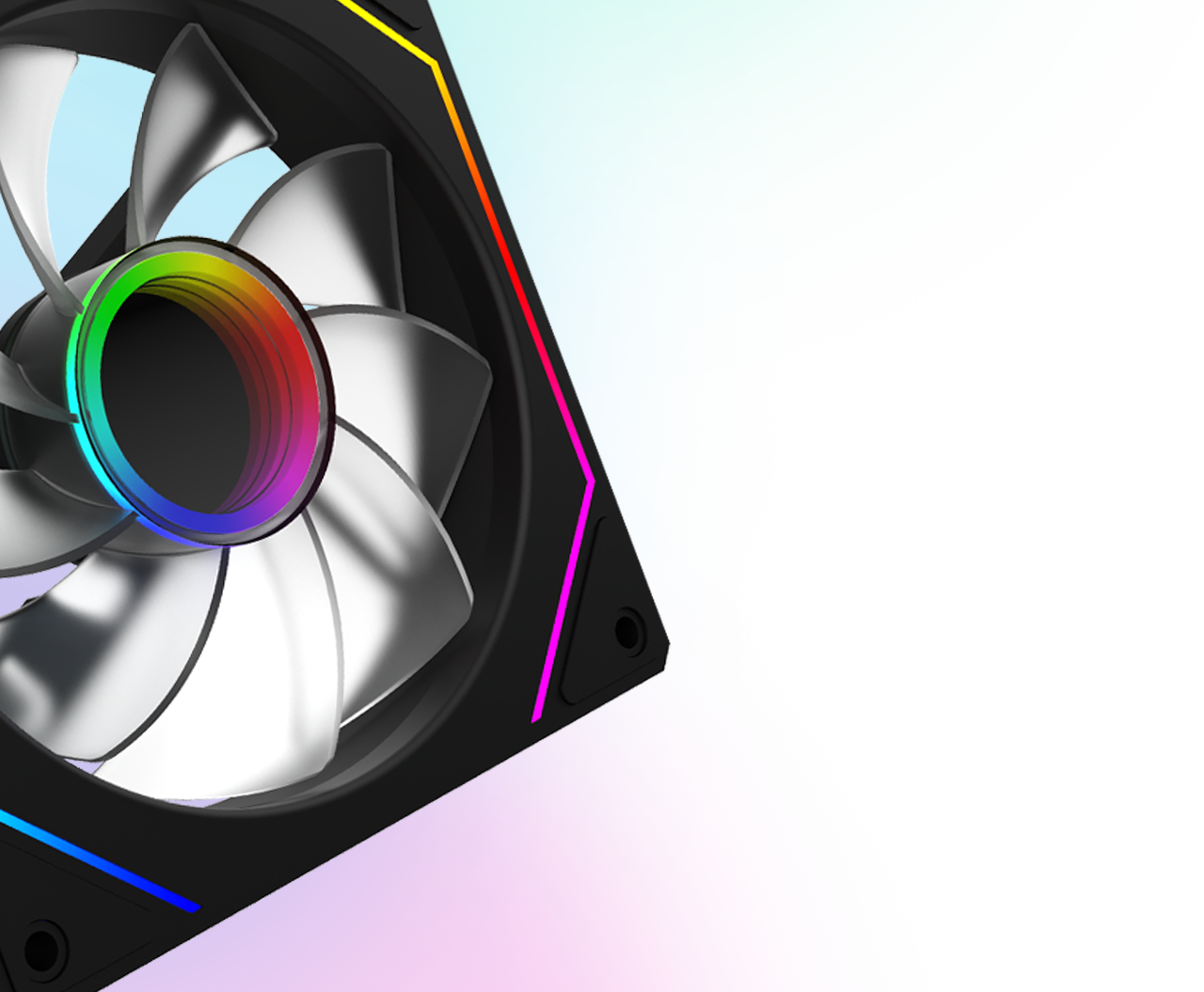 Cetus 120mm fan reverse blade 6p-12srb17b-argb