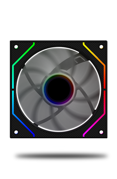 Cetus 120mm fan 4p-12sli26-argb