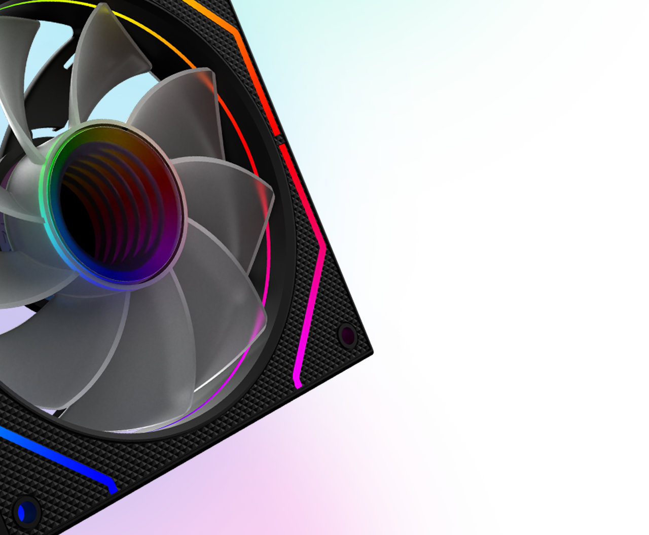 Cetus 120mm fan reverse blade 4p-12rb26-argb