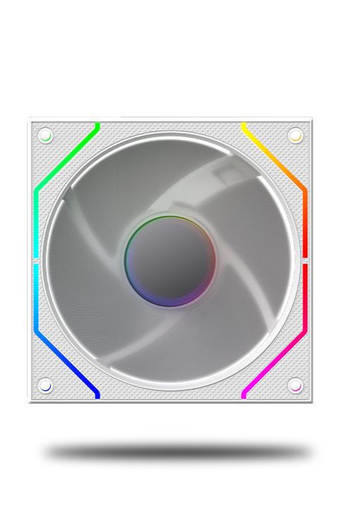 Cetus 120mm fan reverse blade 4p-12rb26w-argb