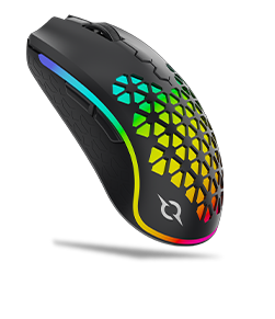 AQIRYS Souris Gamer Polaris White - Double mode (Sans Fil/Filaire) 16000PPP  - RGB Blanc à prix pas cher